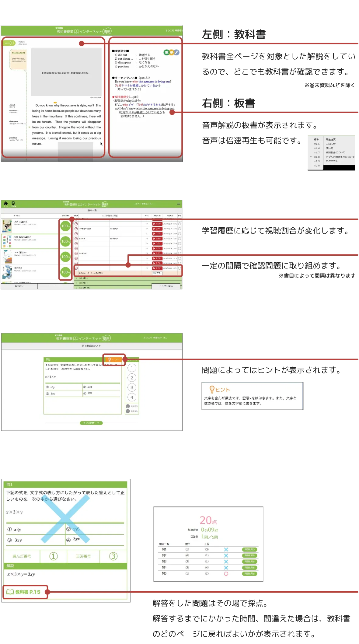 インターネット講座の使い方（生徒編）